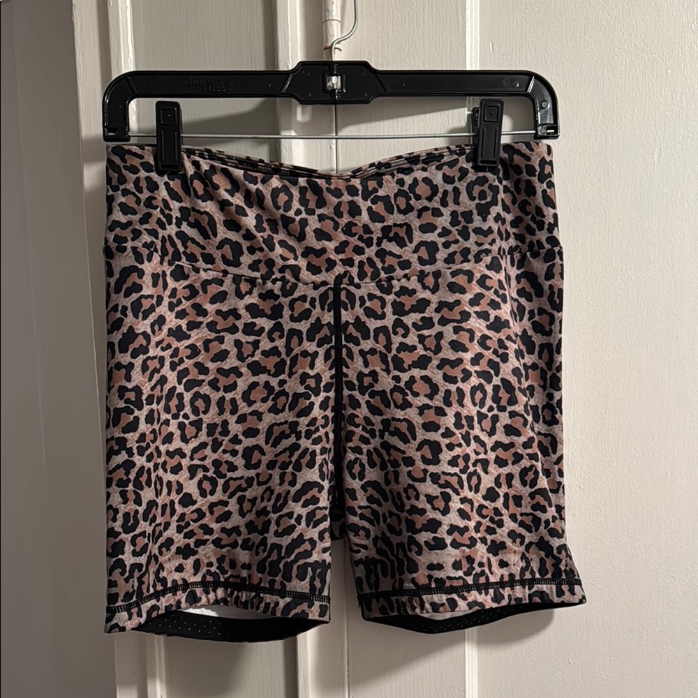Leopard Print Athletic Shorts for Women